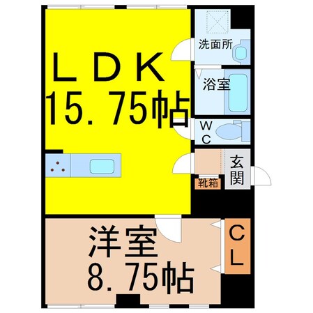 瑞穂運動場西駅 徒歩5分 2階の物件間取画像